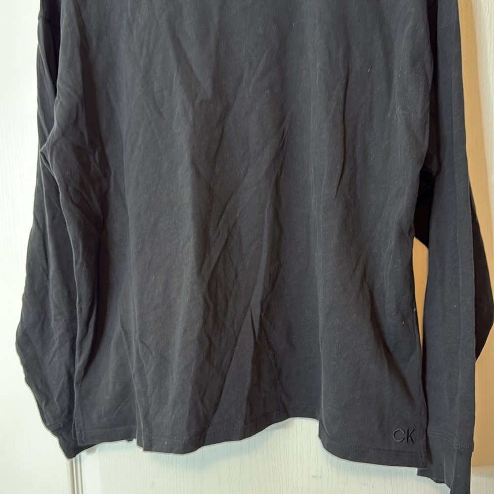 Calvin Klein Performance Solid Black T-Shirt Medi… - image 3